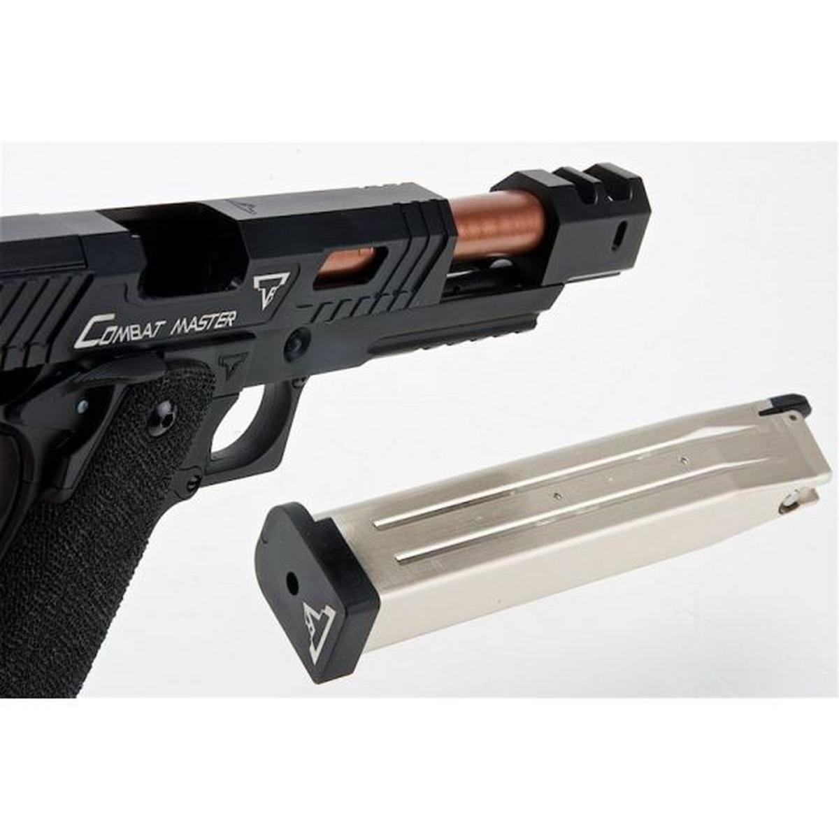 ARMY ARMAMENT ジョン ウィック 3 タラン タクティカル コンバット マスター アルファ GBB エアソフト ピストル RMR カット付き - ブラック-AIRSOFT GOGO エアガン・サバゲー用品通販
