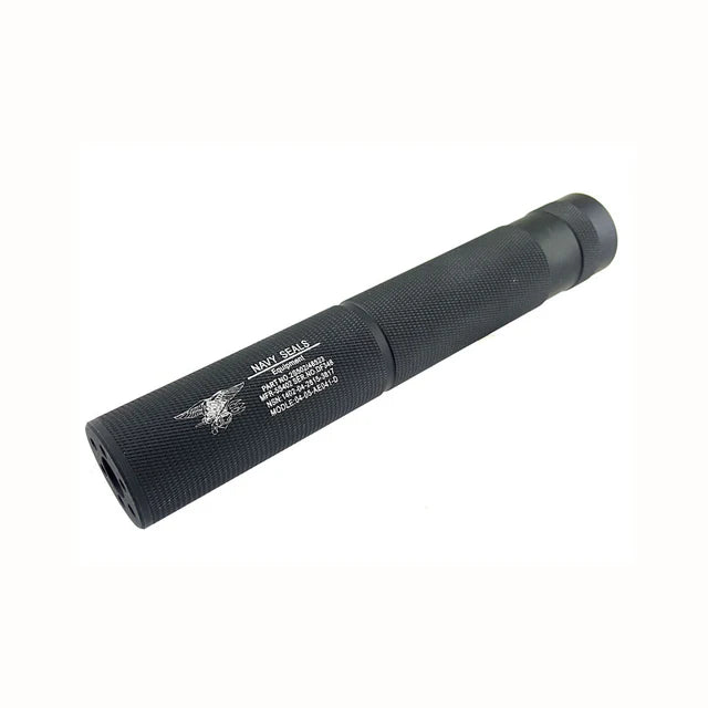 Army Force 190 x 30mm エアソフトサプレッサー (AF-SI0130) - ブラック, ノーロイド / シールズ-AIRSOFT GOGO エアガン・サバゲー用品通販