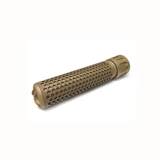 Army Force 7インチ QDC サプレッサー 3 プロング フラッシュ ハイダー付き (AF-SI0051)- ダークアース-AIRSOFT GOGO エアガン・サバゲー用品通販