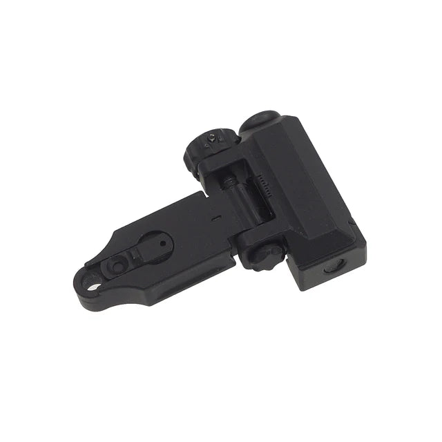 Army Force タクティカルリアフォールディングマイクロサイト 20mmレール用 (AF-SG053) - ブラック-AIRSOFT GOGO エアガン・サバゲー用品通販