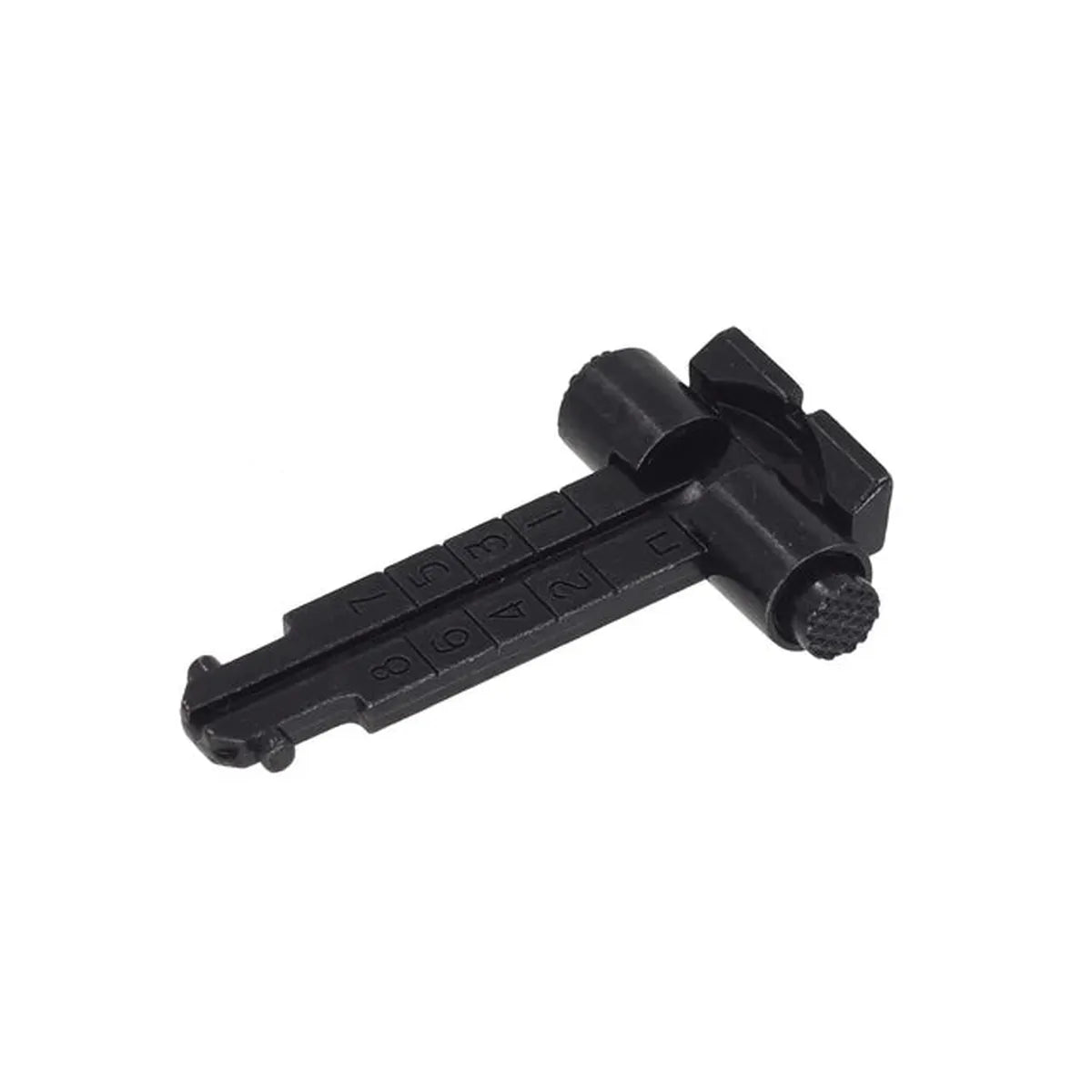 CYMA 800m リアサイト AKシリーズ用 (HY108) - ブラック-AIRSOFT GOGO エアガン・サバゲー用品通販