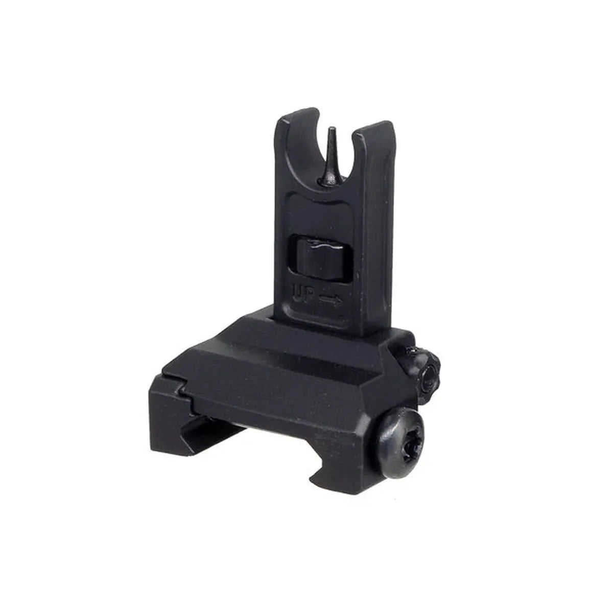 CYMA スパイク フリップアップ フロントサイト 20mm レール用 (CYMA-M218) - ブラック-AIRSOFT GOGO エアガン・サバゲー用品通販