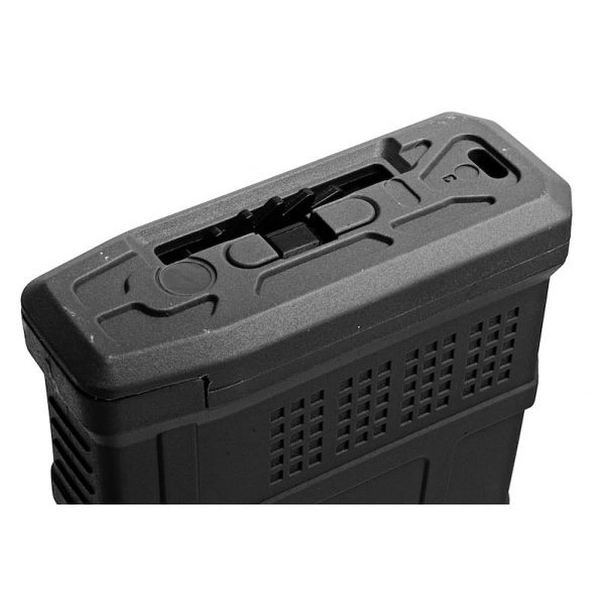 DMAG M4 マガジン (D-DAY) (350 発、ハイキャップ ホイール EMM AEG マガジン) - ブラック-AIRSOFT GOGO エアガン・サバゲー用品通販