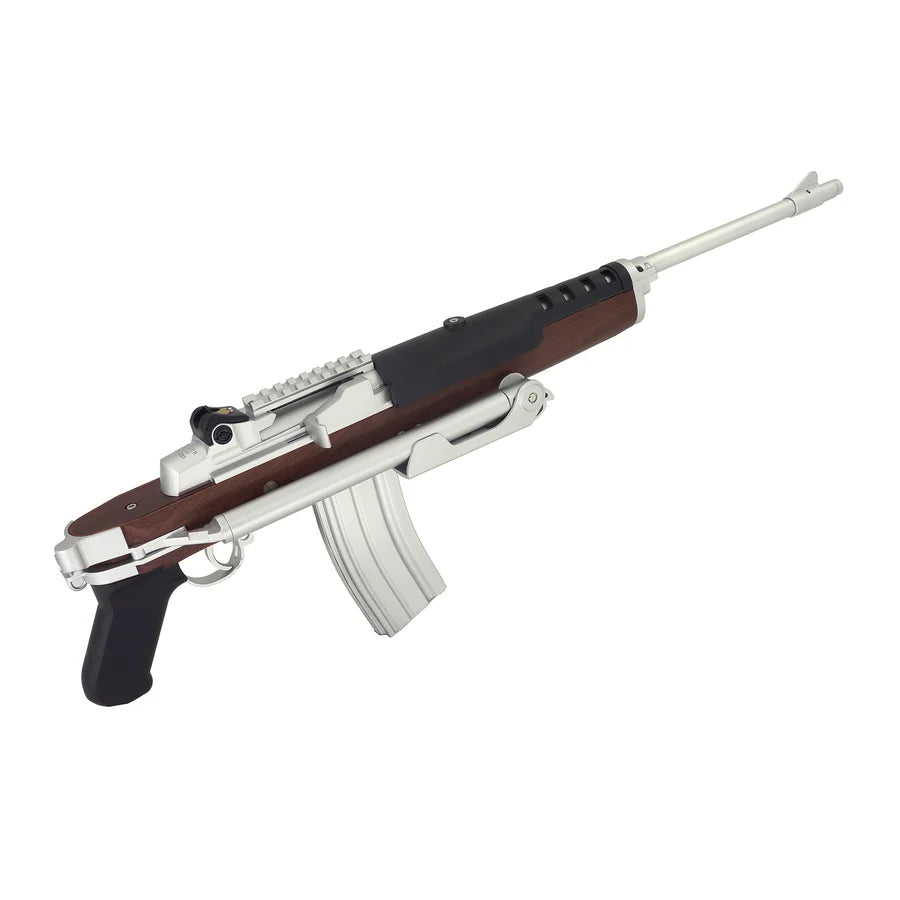 Double Bell Mini-14 A-Team フェイクウッド AEG エアソフト -銀(ぎん) ( DB-908 )-AIRSOFT GOGO エアガン・サバゲー用品通販