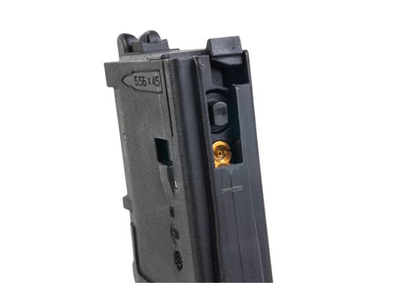 Double Eagle DWS-180 13.9 GBB エアソフトライフル(ブラック) - 折りたたみ式ストック、Dmag付き-AIRSOFT GOGO エアガン・サバゲー用品通販