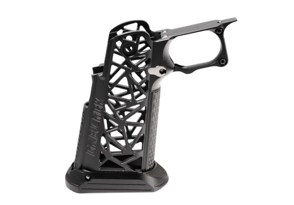 Dr.Black Tokyo Marui ハイキャパ GBB アルミグリップ (タイプA ブラック)-AIRSOFT GOGO エアガン・サバゲー用品通販