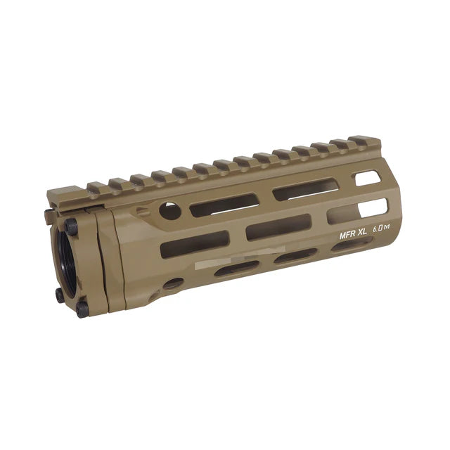 E&C MFR XL 6.0インチ M-Lok ハンドガード AR/M4用 (EC-MP1012-3) - ダークアース-AIRSOFT GOGO エアガン・サバゲー用品通販