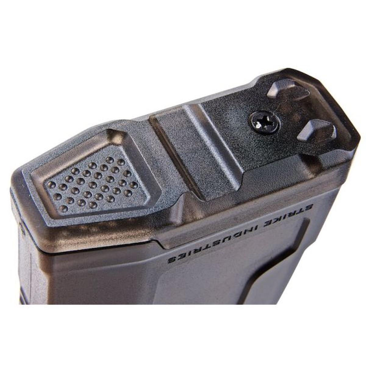 EMG M4 AEG マガジン (250 発、STRIKE INDUSTRIES ライセンス) KING ARMS 製 - ブラック (クリアバージョン)-AIRSOFT GOGO エアガン・サバゲー用品通販