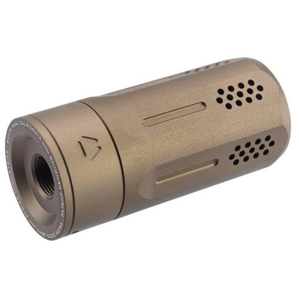 EMG SI オプレッサー ユニバーサル ブラスト シールド (14MM CCW、FDE、STRIKE INDUSTRIES ライセンス、KA 製)-AIRSOFT GOGO エアガン・サバゲー用品通販