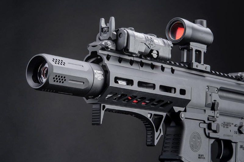 EMGオプレッサーユニバーサルブラスト密封(みっぷう)ド(ACETECH Bifrostトレーサー内蔵)(ブルー、Strike Industriesライセンス商品、KA製)-AIRSOFT GOGO エアガン・サバゲー用品通販