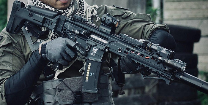 FCW マサダ ACR ストックキット MCX/MPX GBBライフル用 - ブラック-AIRSOFT GOGO エアガン・サバゲー用品通販
