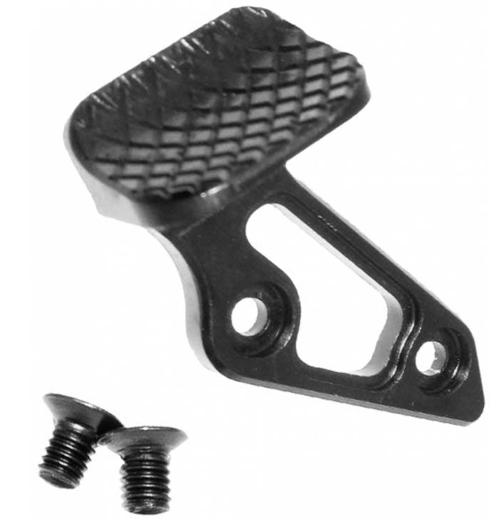 5KU 滑り止めサムレスト マルイ ハイキャパ GBB エアソフトガン用 (GB-282) - ブラック , スタイル: 右