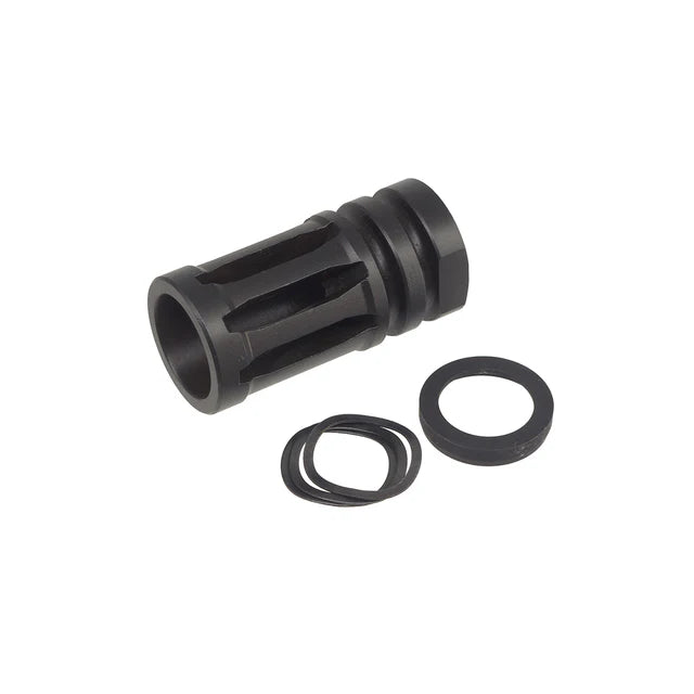 Guns Modify スチール CNC A2 スタイル フラッシュハイダー 14mm- 用 ( GM0540 )-AIRSOFT GOGO エアガン・サバゲー用品通販