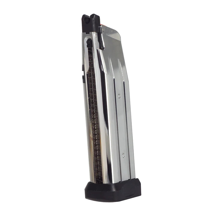 JDG CompMag 31発コンペティション用マグネットマガジン パフォーマンスバージョン(マルイ HI-CAPA エアソフト用)- 銀(ぎん)-AIRSOFT GOGO エアガン・サバゲー用品通販