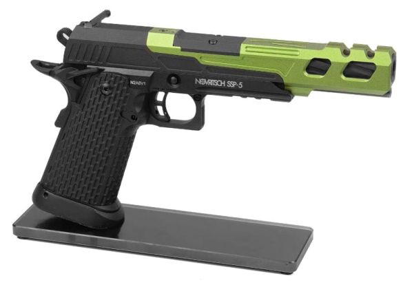 Novritsch SSP5 GBB カスタムCNCフロントGBBスライドV1 - ライトグリーン(6インチ)-AIRSOFT GOGO エアガン・サバゲー用品通販