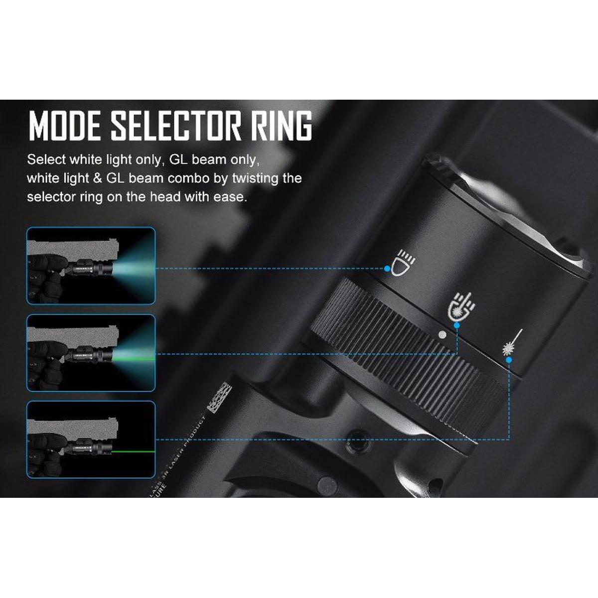 OLIGHT BALDR PRO R LED ライト グリーンドット付き - デザートタン-AIRSOFT GOGO エアガン・サバゲー用品通販