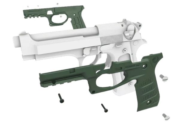 Recover Tactical BRETTA 92/M9 グリップ&レイルシステム - ブラック-AIRSOFT GOGO エアガン・サバゲー用品通販