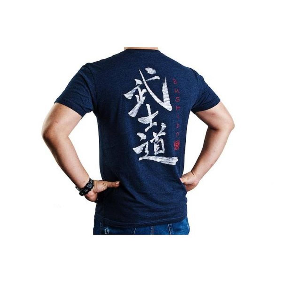 RONIN TACTICS 「武士道」 Tシャツ (ネイビー・Lサイズ)-AIRSOFT GOGO エアガン・サバゲー用品通販