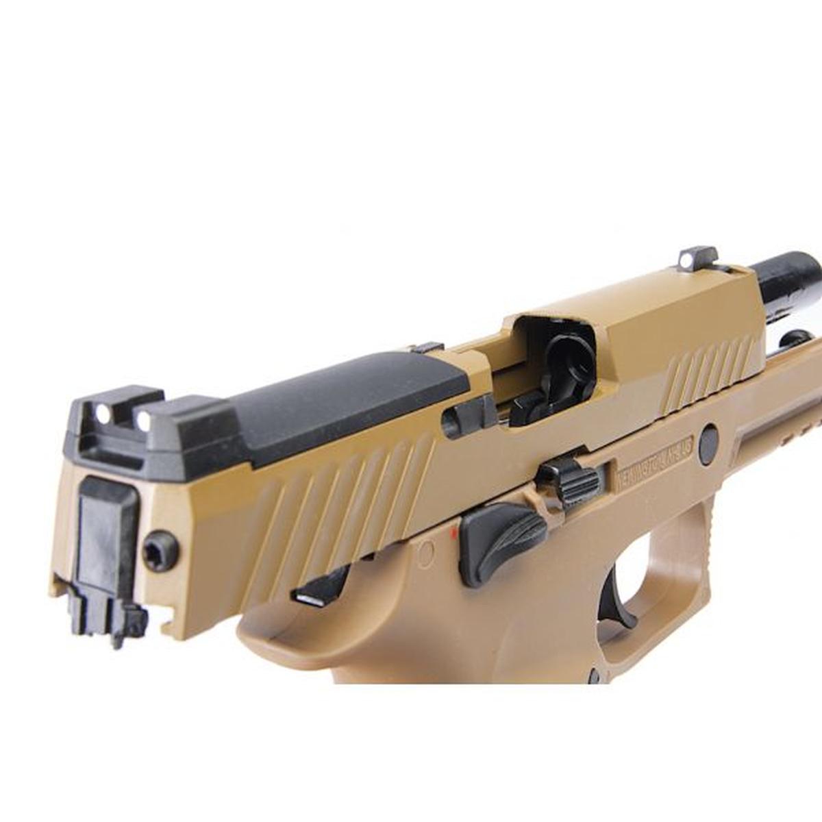 SIG ザウアー M18 P320 グリーン ガス エアソフト ピストル - タン (SIG AIR & VFC 製) - 6MM-AIRSOFT GOGO エアガン・サバゲー用品通販