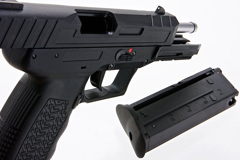 SRC マーベリック FN57 GBB エアソフト ピストル - ブラック-AIRSOFT GOGO エアガン・サバゲー用品通販