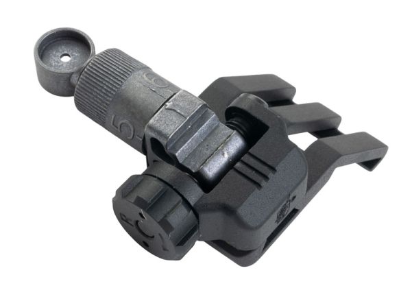 VFC KAC 45度オフセット 600M マイクロフォールディングリアサイト (SR25 ECC パーツ番号 05-01)-AIRSOFT GOGO エアガン・サバゲー用品通販