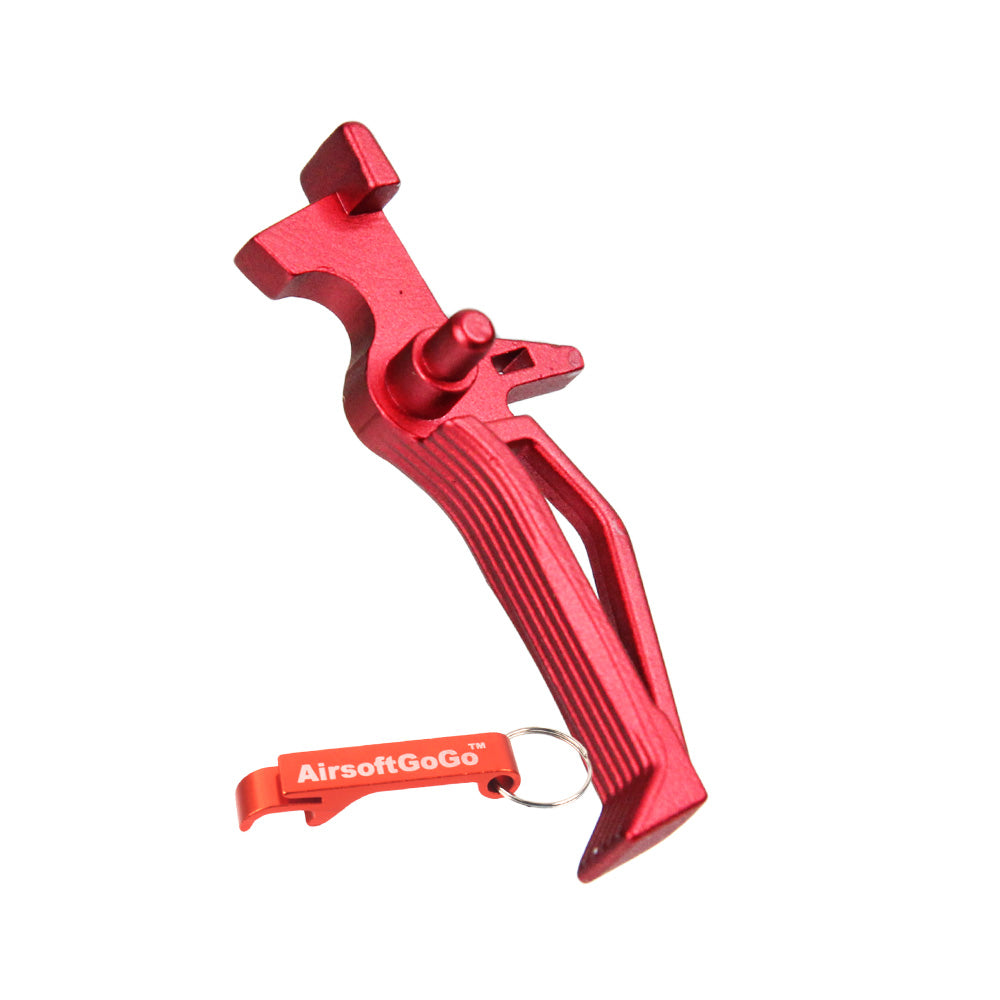 電動ガンM4/M16 用 A.P.S製 ストレートタイプ トリガー (赤)