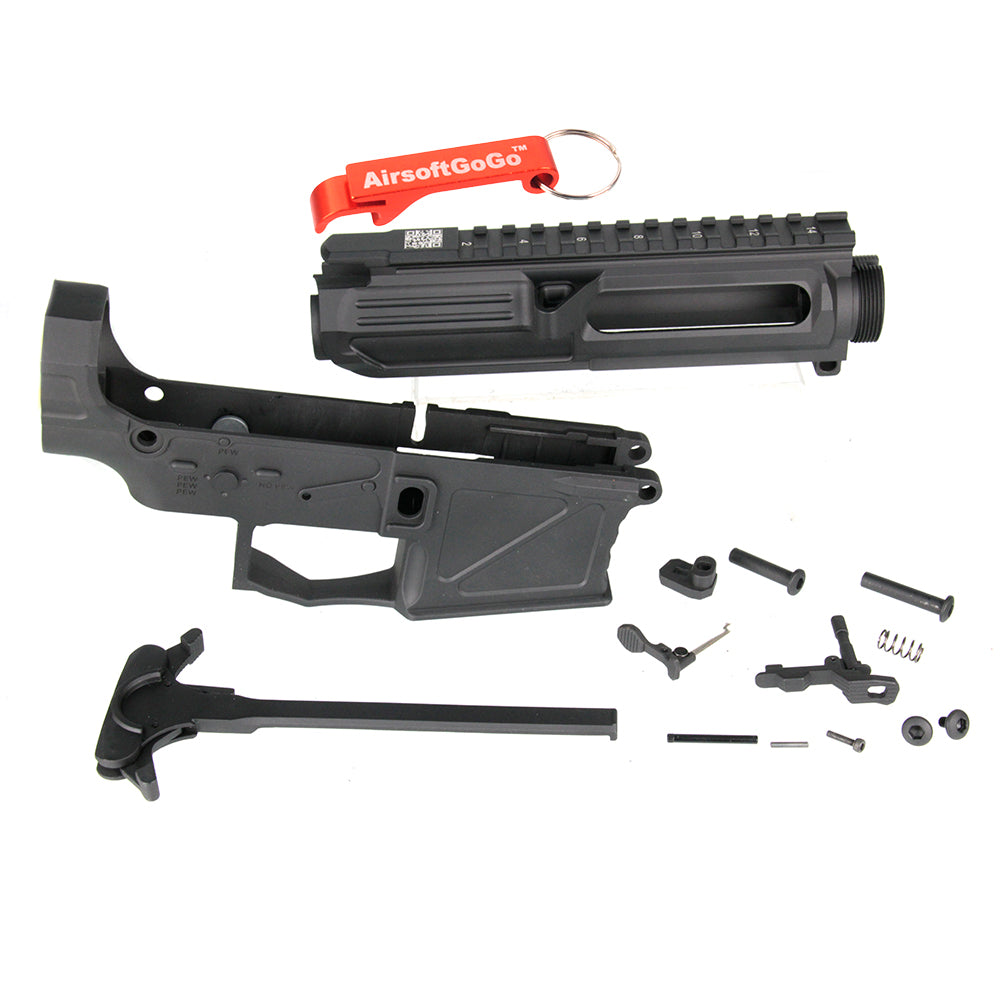 APS PER Receiver Frame/Receiver Set Compatible with APS M4 Electric Gun/VER.2 Mecha Box (Black)