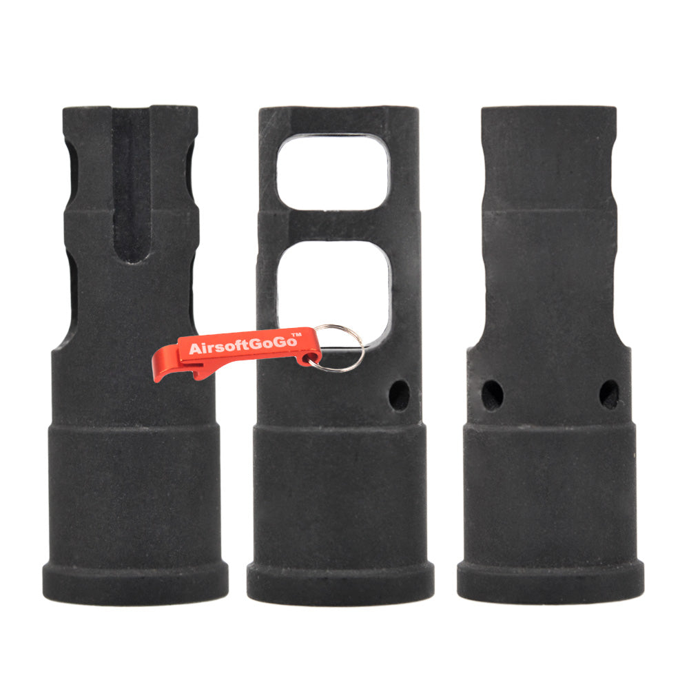 Gas blowback / Army Force flash hider for electric guns (14mm reverse thread)