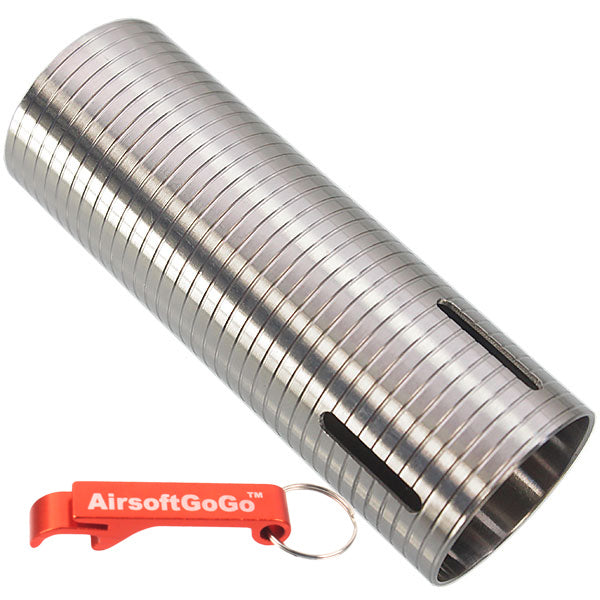 Stainless steel cylinder for Tokyo Marui, DBOYS, CYMA, E&C, APS electric guns (compatible with barrel length 229mm-430mm)