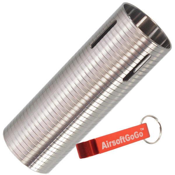 Stainless steel cylinder for Tokyo Marui, DBOYS, CYMA, E&C, APS electric guns (compatible with barrel length 229mm-430mm)