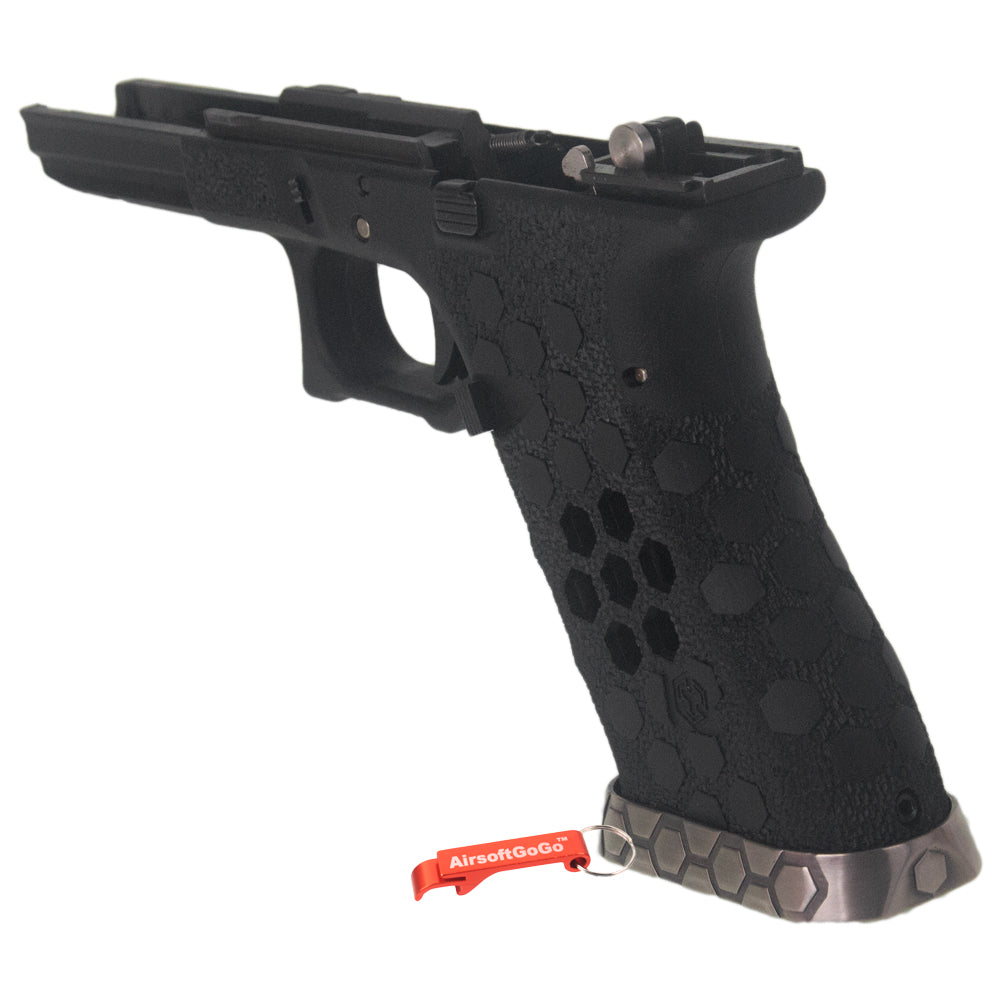 AW CUSTOM. Hex Cut Original Frame / Lower Frame for Marui G17 GBB