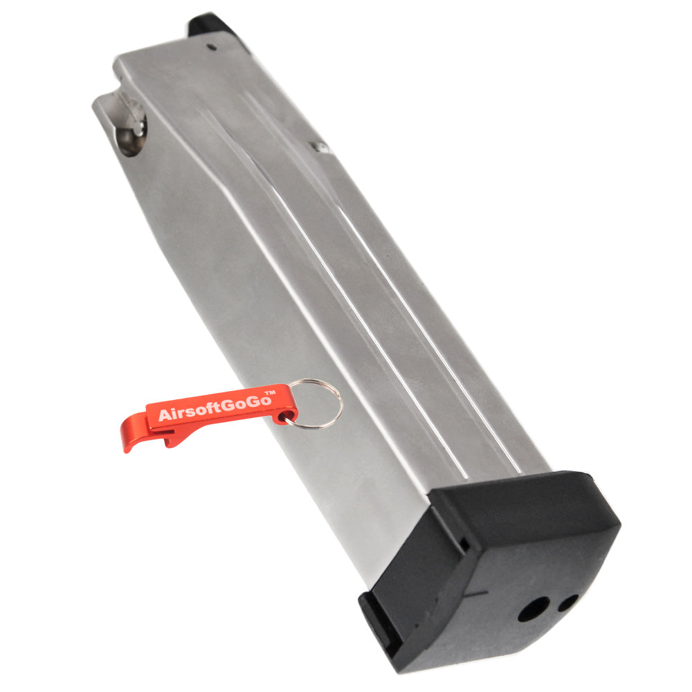 WE Marui 30-round Hi-Capa HXMG06 5.1 Gas Magazine for GBB Gas Blowback - Set of 3 (Silver)