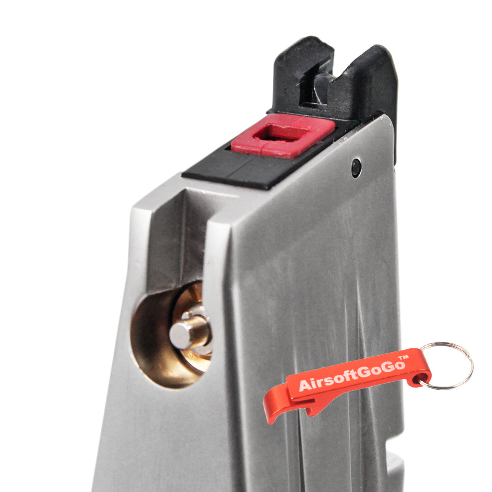 WE Marui 30-round Hi-Capa HXMG06 5.1 Gas Magazine for GBB Gas Blowback - Set of 3 (Silver)