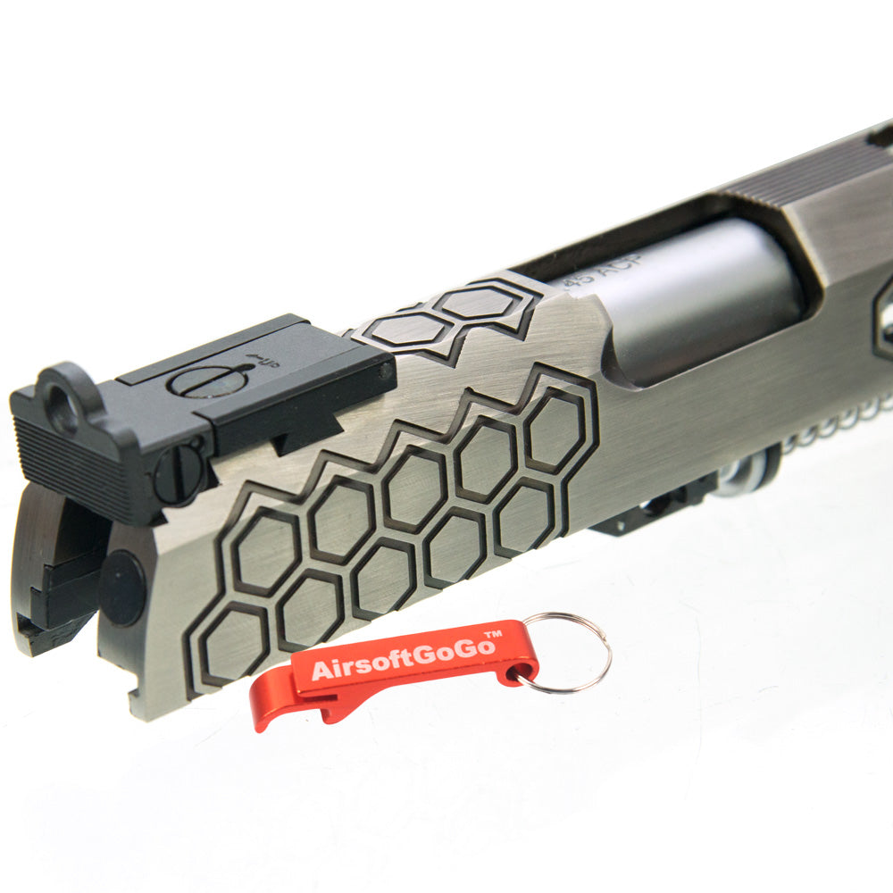 Armorer Works HEX Cut Slide for Marui 1911 (Silver)