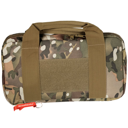 Tactical handgun bag/soft gun case with 6 magazine pockets (medium bag, multicam)