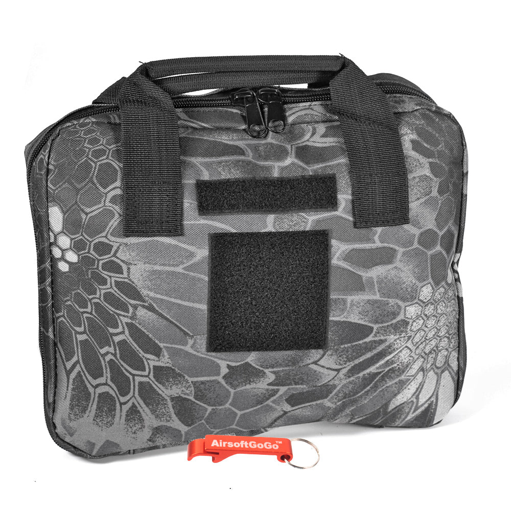 Tactical handgun bag/soft gun case with 5 magazine pockets (small bag, Kryptek Neptune)