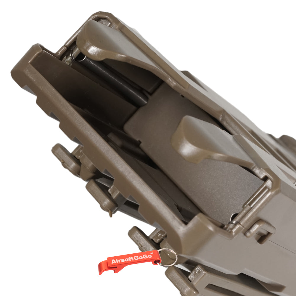 10 Shell Storage Shot Magazine Shell Pouch MOLLE Carrier Holder for Marui M870 (Tan)