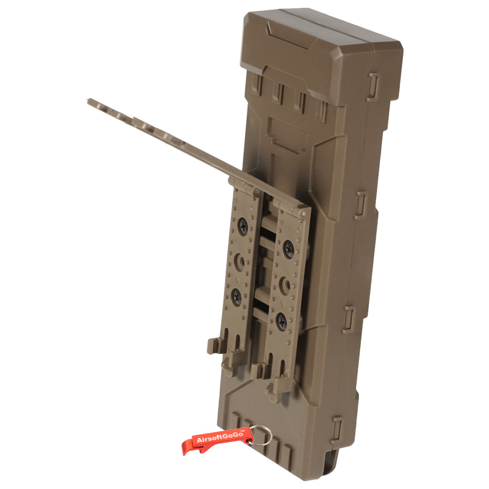 10 Shell Storage Shot Magazine Shell Pouch MOLLE Carrier Holder for Marui M870 (Tan)