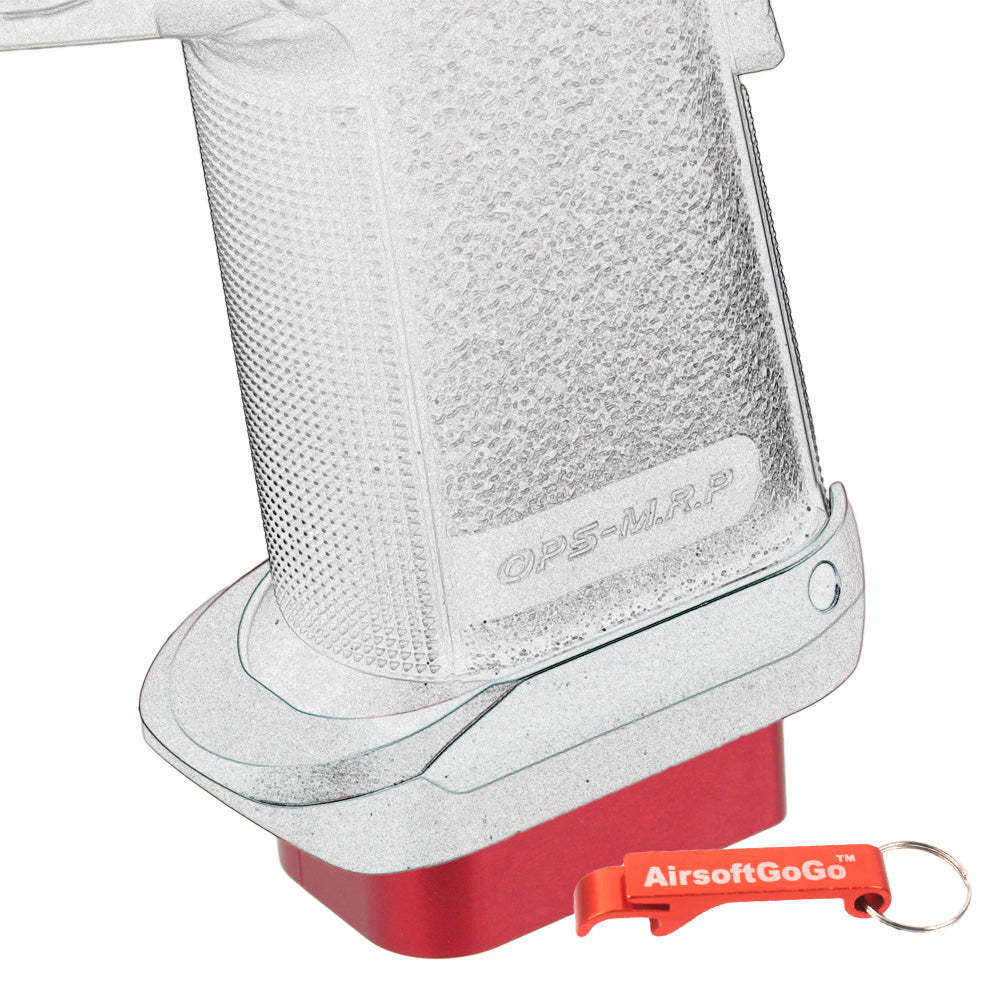 AIP aluminum "Infinity" magazine bumper (red) for Marui Hicapa series