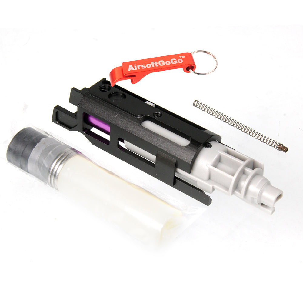 AIP Marui Hicapa 5.1 / 4.3 / M1911 Gas Blowback Aluminum Blowback Housing Housing Piston Bleach (Black)
