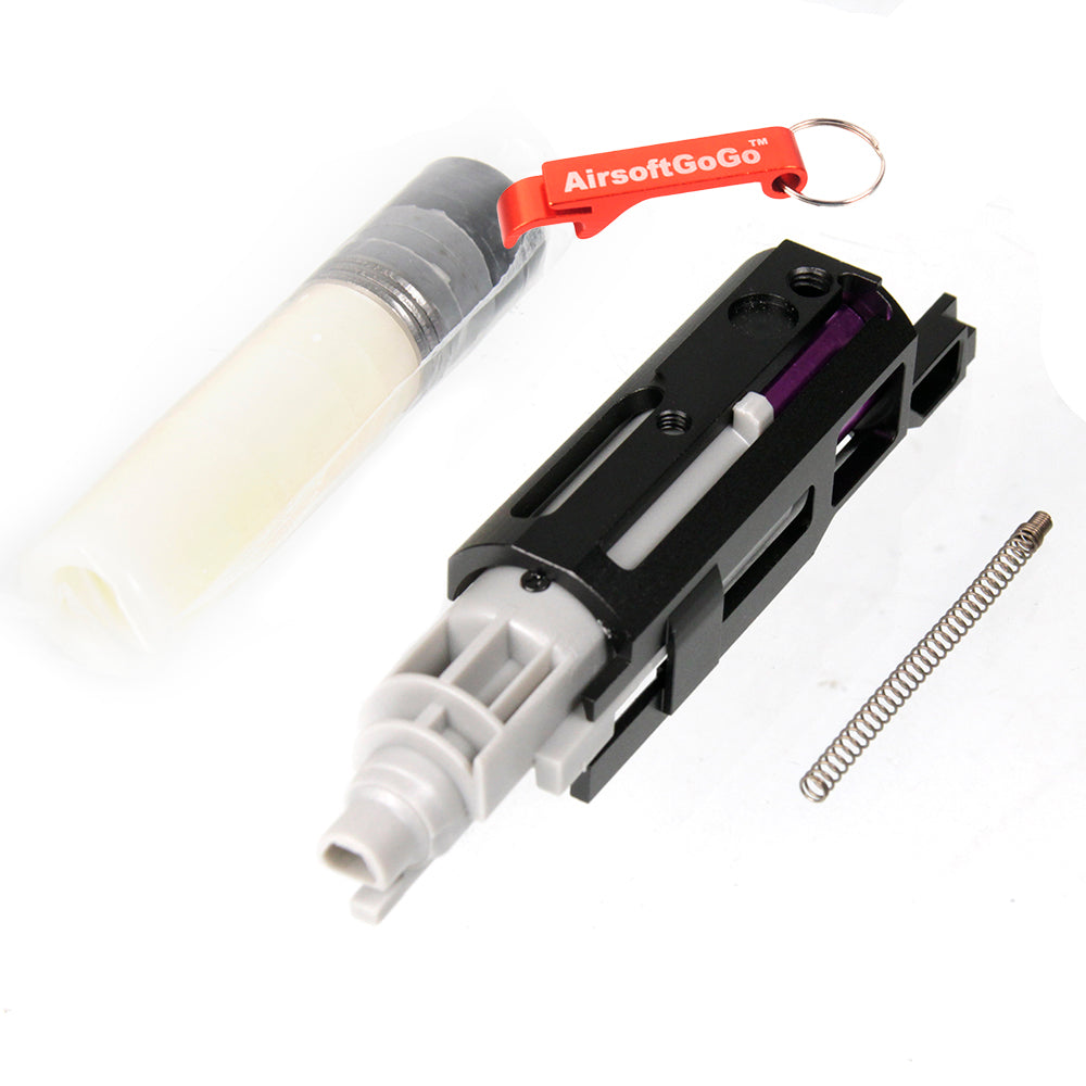AIP Marui Hicapa 5.1 / 4.3 / M1911 Gas Blowback Aluminum Blowback Housing Housing Piston Bleach (Black)