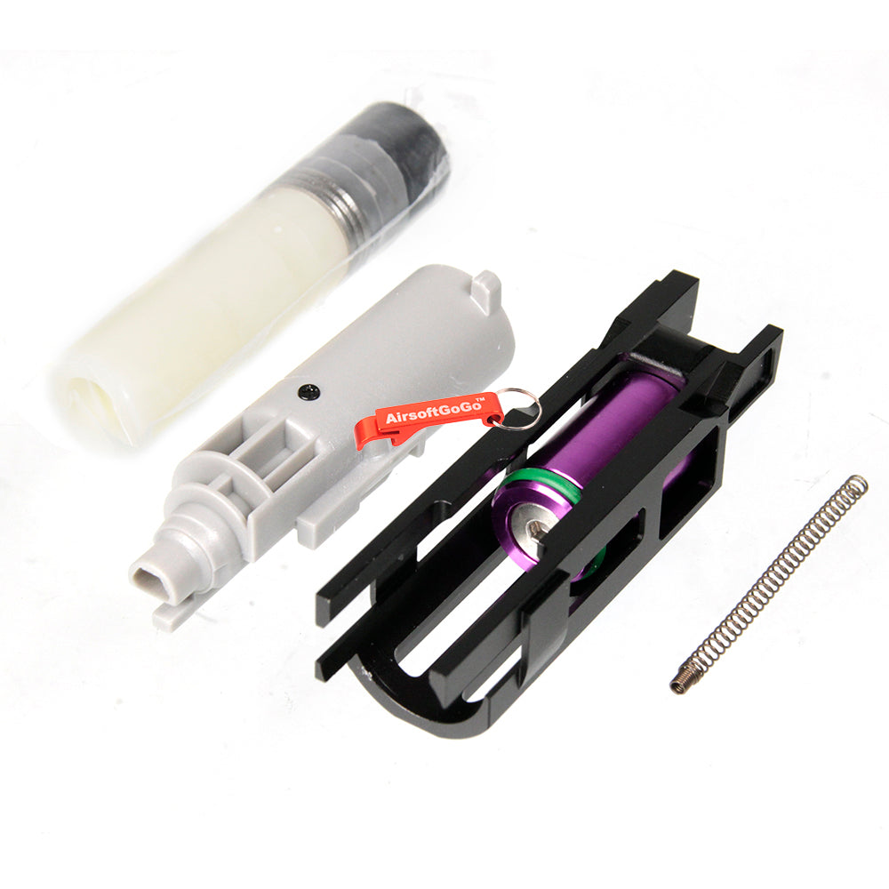 AIP Marui Hicapa 5.1 / 4.3 / M1911 Gas Blowback Aluminum Blowback Housing Housing Piston Bleach (Black)