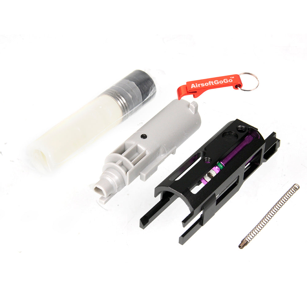 AIP Marui Hicapa 5.1 / 4.3 / M1911 Gas Blowback Aluminum Blowback Housing Housing Piston Bleach (Black)