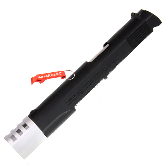 Slide set for Marui 1911 GBB with compensator (black & silver)