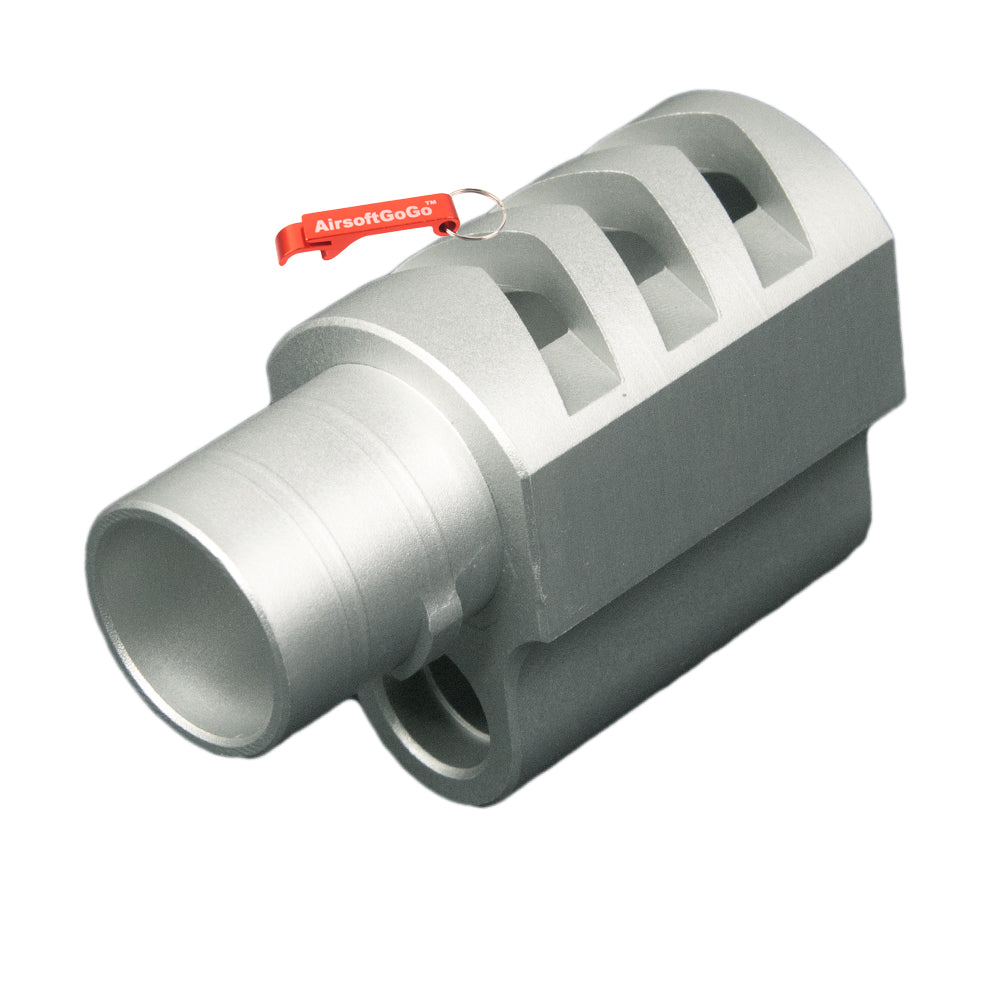 Marui GBB 1911 Compatible Compensator & Barrel Bushing Type 2 (Silver)