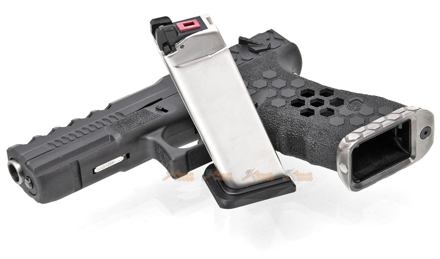 Armorer Works HEXカット G18C GBB ガスブローバック (ブラック)