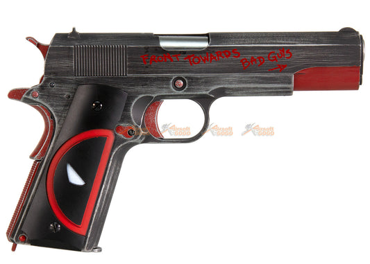 Armorer Works Custom デッドプール1911ガスブローバックピストルGBB
(フルメタル-デッドプールグリップ)