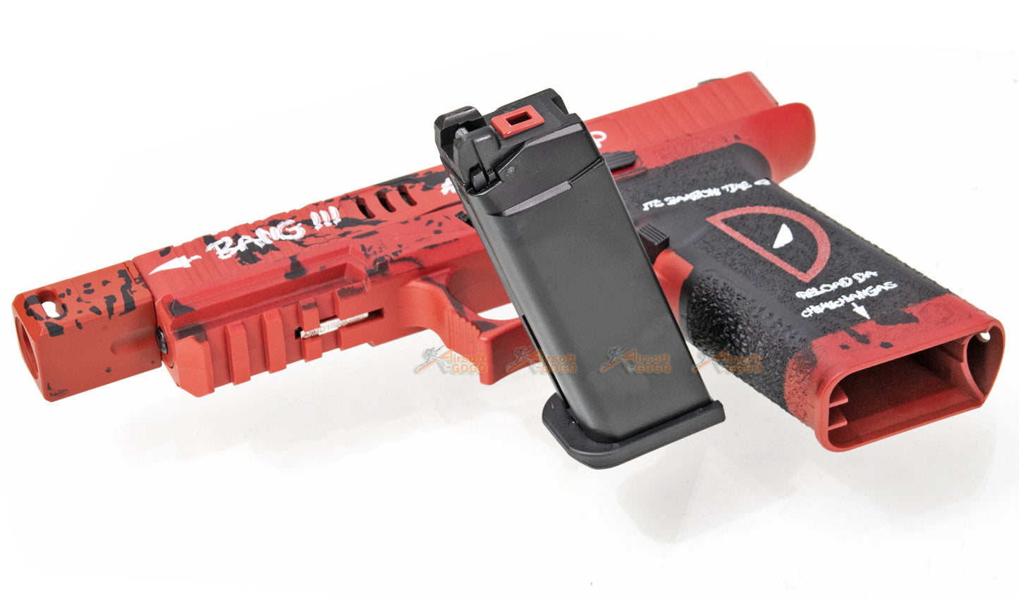 Armorer Work VX7202 DPタイプ 17 ガスブローバックピストル (赤)