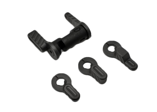 PTS BAD-ASS Ambidextrous Safety Selector PTS Mega Arms MKM AR15/ WA/ G&P Gas Blowback GBB Only - Black