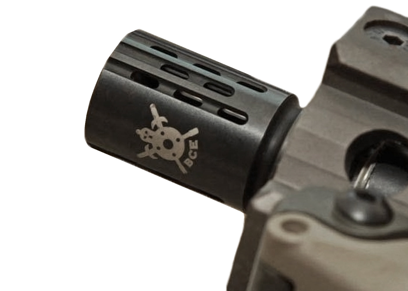 PTS Battle Comp 2.0 SCV Black Oxide Airsoft Flash Hider 14mm CW - Black